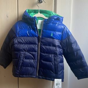 Ralph Lauren Polo Reversible Water-Repellent Jacket - 24M NWT